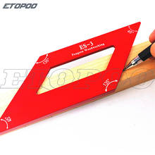 Woodworking Scribing ruler 45 /135 degree square angle ruler Layout Miter Triangle Ruler measuring tools carpenter DIY tools 2024 - buy cheap