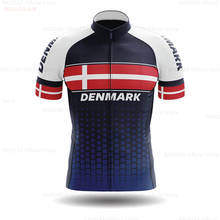 2021 New Denmark Cycling Jerseys New Team Cycling Clothing Breathable Summer MTB Cycling Shirts Men Bike Jersey Ropa Ciclismo 2024 - buy cheap