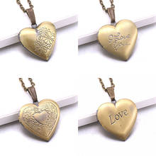 Memory Photo Pendant Jewelry Heart shape Photo Locket Necklace Fashion Women Romantic Accessories Photo Box Jewelry 2024 - buy cheap