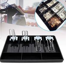 SHGO HOT-Hard Case Clip Cash Register Box New Classify Store Cashier Coin Drawer Box Cash Drawer Tray Money Counter Case 2024 - buy cheap