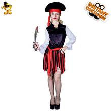 Женский крутой пиратский костюм для косплея благородный сексуальный ретро вечерние карнавальное платье для косплея Классический Маскарад взрослый пиратский комбинезон 2024 - купить недорого