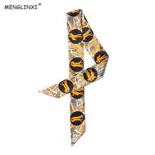 Парижский любовник 2021 новый дизайн роскошный брендовый обтягивающий шарф женский шелковый шарф для шеи волос женский платок повязка на голову сумка шарфы 2024 - купить недорого