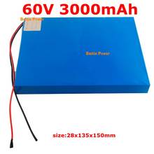 1 pack 60v 3000mah 3Ah lithium battery not 60v 2200mah High capacity bms 16s1p for electric unicycle battery Scooter skateboard 2024 - buy cheap