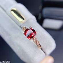 KJJEAXCMY Изящные Ювелирные изделия S925 Стерлинговое Серебро инкрустированное натуральным драгоценным камнем гранат новое популярное кольцо для девушек в китайском стиле 2024 - купить недорого