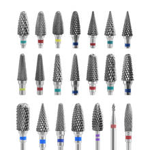 Wholesale Tungsten Carbide Burr Milling Cutter For Manicure Machine Electric Nail Drill Milling Cutter For Nail File Accessories 2024 - buy cheap