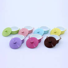 1Pc Random color Cute Candy Color 1/12 Miniature Dollhouse Soup Pot Play Kitchen Cooking Utensil for Doll Food Toy Accessories 2024 - buy cheap