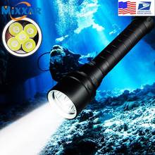 ZK20 Dropshipping Diving Flashlight T6 Underwater Scuba Flashlights 100M Safety Dive Light Torch for Under Water Sports 2024 - buy cheap