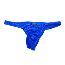 Hot sale Men's Thongs Sexy Lace Underwear Men Transparent Bikini Low Rise Underpants Man Soft Panties T-back cueca hombre 2024 - buy cheap