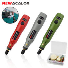 Newacalox mini máquina de moagem, carregamento usb, 10w, sem fio, velocidade variável, kit de ferramentas rotativas, caneta gravadora para moagem e polimento 2024 - compre barato