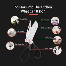 XYj Multi-Function Kitchen Scissors Cutter Knife Kitchen Shears Blade Cover Sheath Stainless Steel Scissors Herbs  Meat Potato 2024 - buy cheap
