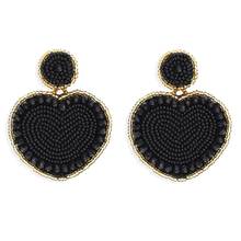 Zouchunfu-pendientes de aro con forma de corazón para mujer, Aretes colgantes, estilo bohemio, para boda, venta al por mayor 2024 - compra barato