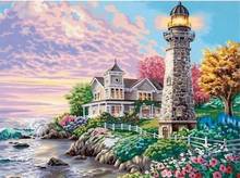 Lighthouse Landscape 5d DIY Diamond Painting Full Square Drill Mosaic Diamond Embroidery Cross Stitch Handmade Home Decor Gift 2024 - buy cheap