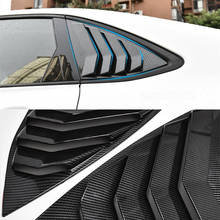 CEYUSOT FOR Rear Window Triangle Shutters Cover Trim VW Jetta 2 PCS ABS Carbon Fiber Spoiler 2019 2020 Jetta Vw Car Accessories 2024 - buy cheap