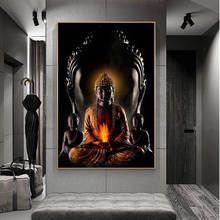 Deus tela de buda arte budismo telas de pintura pôsteres e impressões quadros arte de parede para sala de estar decoração de casa (sem moldura) 2024 - compre barato