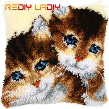 Almofada de travesseiro para gatos e animais, capa de almofada em crochê, fio acrílico para bordado, hobby, artesanato 2024 - compre barato
