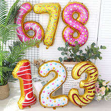 32 Inch 50pcs Ice Cream Number Balloons Children's Birthday Globos 1st Happy Birthday Party Decoration Kids Baby Shower Supplies 2024 - buy cheap