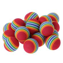 20 Pcs Rainbow Stripe FOAM Sponge Golf Balls Swing Practice Training Aids Sports 2024 - buy cheap