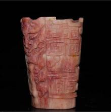 Estatua de cobre antigua de hueso de camello, copa de vino tallada a mano, adorno de copa de hueso de yak 2024 - compra barato
