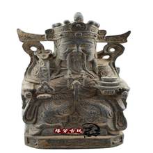 Chinese Old Bronze Statue God Of Wealth Copper Statue 2024 - buy cheap