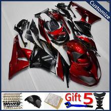 Kit de carenado completo para motocicleta, kit de paneles de motor de plástico ABS, molde de inyección rojo y negro, para ZX-6R 2009, 2010, 2011, 2012, ZX636, 09, 10, 11, 12, ZX6R 2024 - compra barato