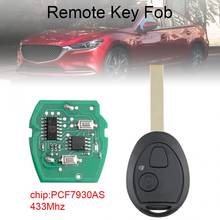 Chave remota automotiva de 2 botões com chip pcf7930as, 433mhz, apto para land rover 75/mg/zt 2002-2005 2024 - compre barato