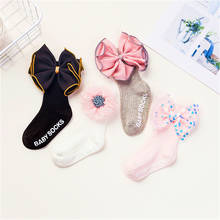 Fashion Baby Girls Socks With Bows Toddlers Infants Cotton Ankle Socks Kids Girls Princess Sock Cute Children Socks 2024 - buy cheap