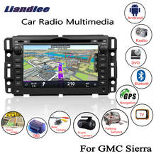 Liandlee 2 din android para gmc sierra 2007 2014 rádio do carro cd dvd player gps navi mapas de navegação câmera obd tv tela 2024 - compre barato