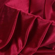 Мягкая Однотонная синяя эластичная бархатная ткань для платья, занавески, дивана, белый, черный, зеленый, фиолетовый, винно-красный, серый, розовый, на метр 2024 - купить недорого