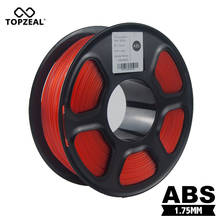 TOPZEAL ABS Transparent Red Color Filament ABS 1.75mm 1KG/Roll Plastic Consumables Material for 3D Printer Filament 2024 - buy cheap