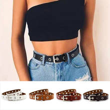 New Women Belt Metal Pin Square Buckle Punk Belts for Woman Girls Summer Jeans Waistband Pants Belts Waist Belt 2024 - buy cheap