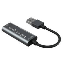 Tarjeta de captura de vídeo portátil, USB 2,0, HDMI, compatible con USB 2,0, 1080P, Mini tarjeta de captura para transmisión en vivo, grabación de vídeo 2024 - compra barato