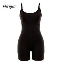 Trajes sin mangas negros para mujer moda de verano 2020 bodysuits elásticos suaves ropa casual playsuits Jogging Ropa deportiva mujer 2024 - compra barato