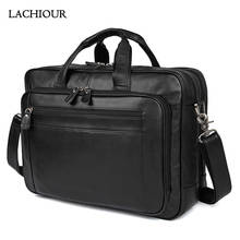 Large 15.6 inch Laptop Briefcase Men Genuine Leather Handbag Designer Fashion Male Travel Bag Men's Cow Messenger Shoulder Bag 2024 - buy cheap