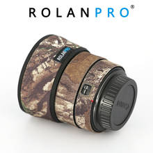 Линзы ROLANPRO Камуфляжный дождевик для Canon EF 50 мм F/1,4 USM, защитный чехол для объектива, нейлоновый водонепроницаемый чехол для объектива 2024 - купить недорого