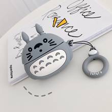 Funda de dibujos animados Totoro para AirPods, funda suave para Apple Airpods Pro, funda protectora para auriculares inalámbricos, funda para Airpods 2 2024 - compra barato