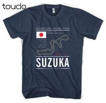 Suzuka Circuit Tee, Race, Track, Japan, Import, Jdm, Impreza, Evo, Skyline New Arrival T-Shirt Casual Men Nerd T Shirts 2024 - buy cheap