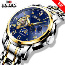 HAIQIN Gold Mechanical watches mens Military wrist watch mens watches top brand luxury watch men Tourbillon relojes hombre 2019 2024 - buy cheap