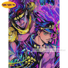 5d Diamond Painting Jojo s Bizarre Embroidery Cross Stitch Kits Japanese Anime Action Figures Diy Poster Wall Home Decor BedRoom 2024 - buy cheap