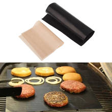 2 piezas no-stick reutilizable de la parrilla de barbacoa de hoja de estera de hornear Cocina Barbacoa al aire libre herramientas de cocina hogar Gadgets accesorios 2024 - compra barato