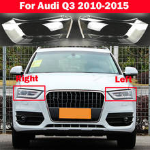 Car Front Headlight Glass Lens Lamp Transparent Shade Shell Auto Light Lampshade Cover For Audi Q3 2010-2015 2024 - buy cheap