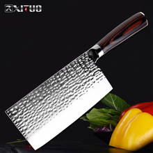 Xituo faca de cozinha chinesa chef de cozinha, artesanal, forjado em aço inoxidável, afiado, cutelo para cortar carne, faca para cortar, ferramentas de cozinha 2024 - compre barato
