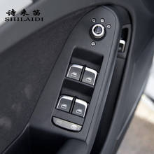 Car Styling For Audi A4 B8 Interior Door Window Glass Switch Buttons Decoration Frame Covers Stickers Trim Sequins Accessories 2024 - buy cheap