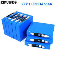 ElPUlSE 3.2V 55Ah battery pack LiFePO4 phosphate 55000mAh for 4S 12V 24V 3C Motorcycle Car motor batteries modification Nickel 2024 - buy cheap