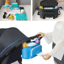 Organizador de cochecito de bebé, bolsa de pañales para biberón, accesorios de lactancia para bebé, bolso de mano con cremallera para sillas de ruedas, cochecito 2024 - compra barato