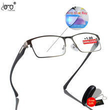 Men's Reading Glasses Anti Blue Ray For Computer Work Metal TR90 Spectacle Frames Fashion Bussin Eyewear +1.00+1.50+2.00+2.50 2024 - buy cheap