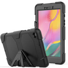 For Samsung Galaxy Tab A 8.0 T290 SM-T290 SM-T295 2019 Case shockproof silicon PC stand cover 3 layer protection  tablet shell 2024 - buy cheap