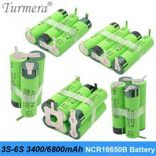 Bateria turmera-parafusadeira, 12.6v, 20 v, bateria 16.8 mah ncr18650b, compatível com chave de fenda 2024 - compre barato