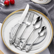 Full Tableware Spoon Fork Set Tableware Sets Stainless Steel Cutlery Fork Spoon Knife Dinnerware Set of Spoons and Forks Home 2024 - buy cheap