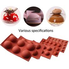 Ball Sphere Silicone Mold For Cake Pastry Baking Chocolate Candy Fondant Bakeware Round Shape Dessert Mould DIY Decorating Tools 2024 - buy cheap