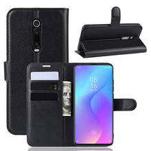 Funda Mi9T para Xiaomi 9 T o 9 T Pro, carcasa protectora de cuero, estilo de libro, cartera con soporte para tarjetas, color negro, 9 T, T9, Xiao, Mi Xiaomi 9t, 9 T + 2024 - compra barato